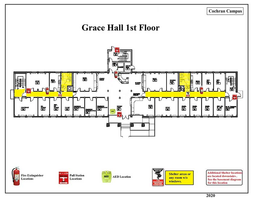 Grace Hall 1st Safety Diagram